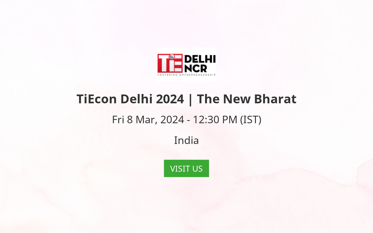 TiEcon Delhi 2024 The New Bharat